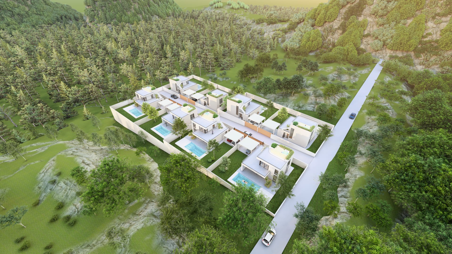 Projekt-Rendering von Skyline Villas in Khao Thong, Krabi 1